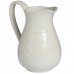 Ceramic lace detail traditional jug in white